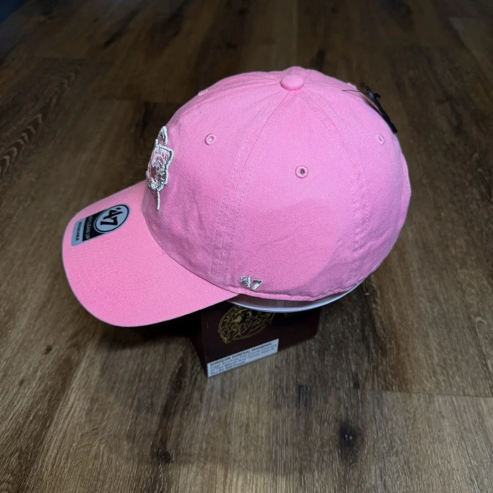 Clearwater Threshers Hat '47 Clean Up Pink Cap MiLB Adjust Strap Shark Phillies‎